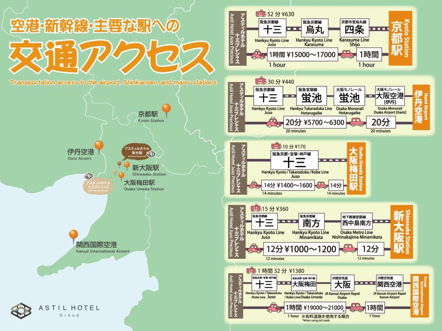 Astil Hotel Juso Precious Osaka Dış mekan fotoğraf